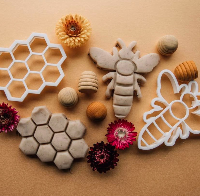 Bee and Hive Lifecycle Eco Cutter Set of 3