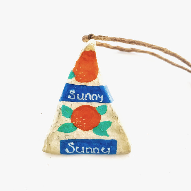 Retro Iconic summer Sunny Boy small Christmas Ornament